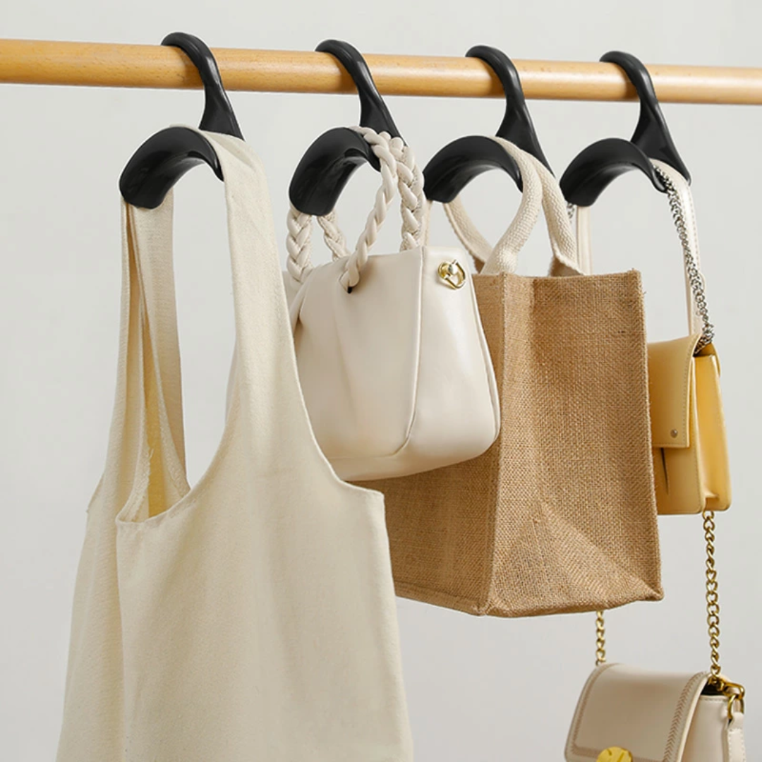 【預購】日本 Shimoyama 霜山 多功能手袋領帶絲巾帽子拱形掛架衣架 (4入)