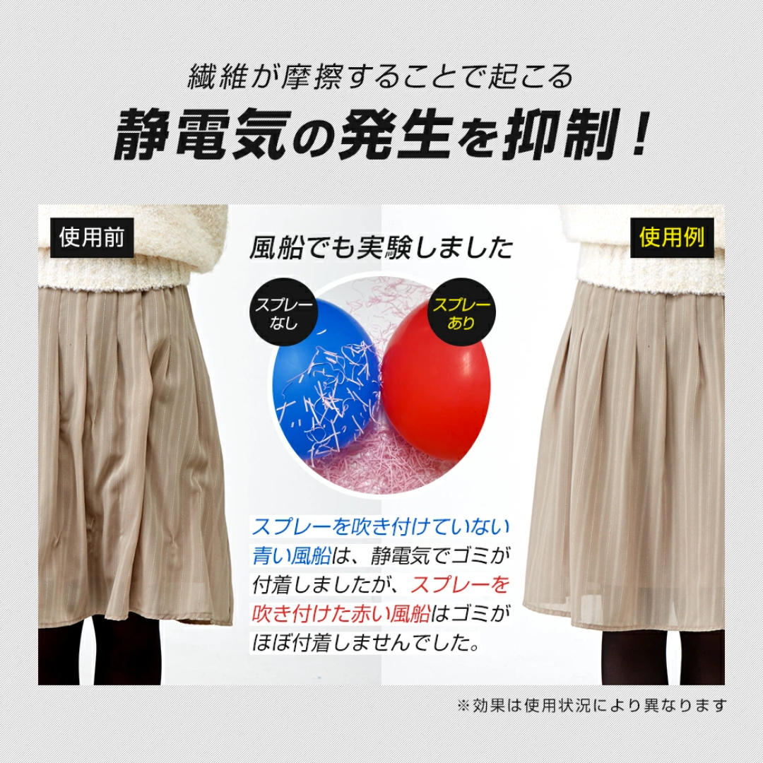 【預購】日本製 AIMEDIA 業務用衣服抗皺防靜電粉塵噴霧