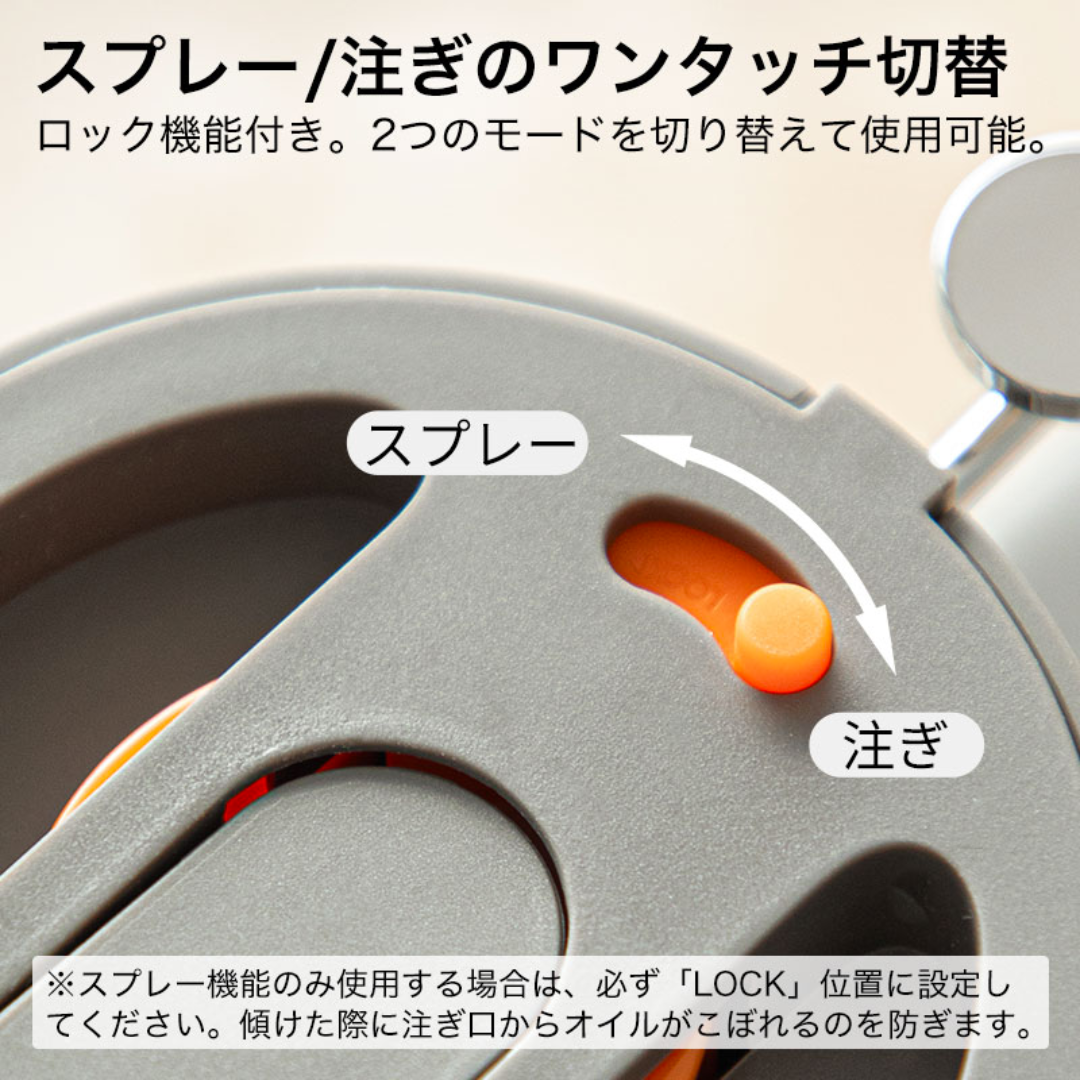 【預購】日本 霜山SHIMOYAMA 兩用雙頭防漏玻璃噴油瓶 (550ml)