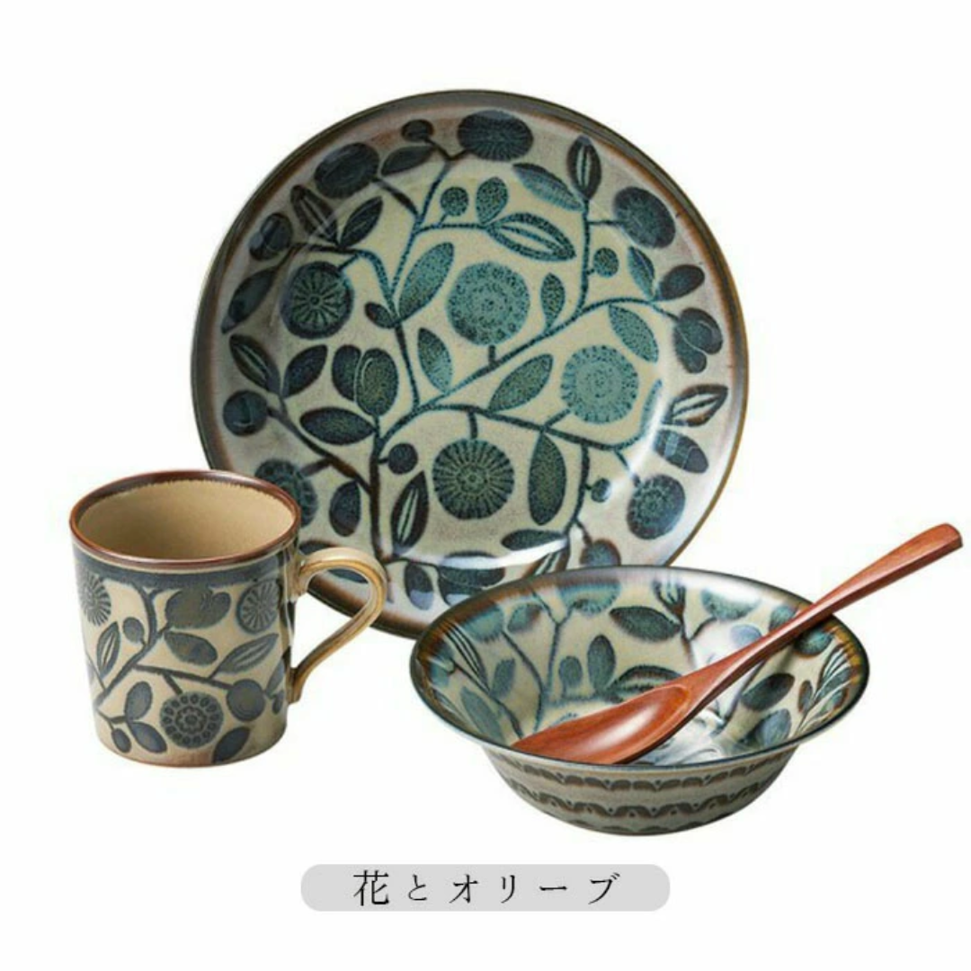 【預購】日本製 CLASICO 北歐風格美濃燒陶瓷餐碗禮盒套裝 (四件套)