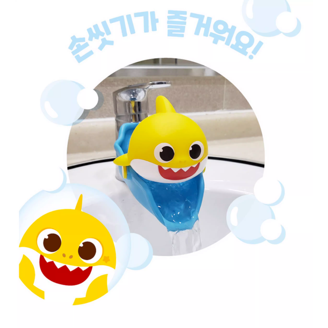 【預購】韓國 Baby Shark 比卡超 Hello Kitty 兒童洗手輔助神器 水龍頭延長防濺引水器