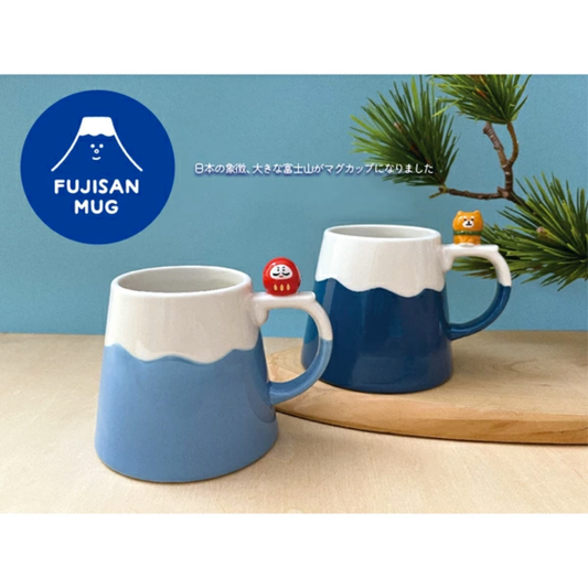 【預購】日本DECOLE 富士山造型達摩柴犬陶瓷馬克咖啡杯