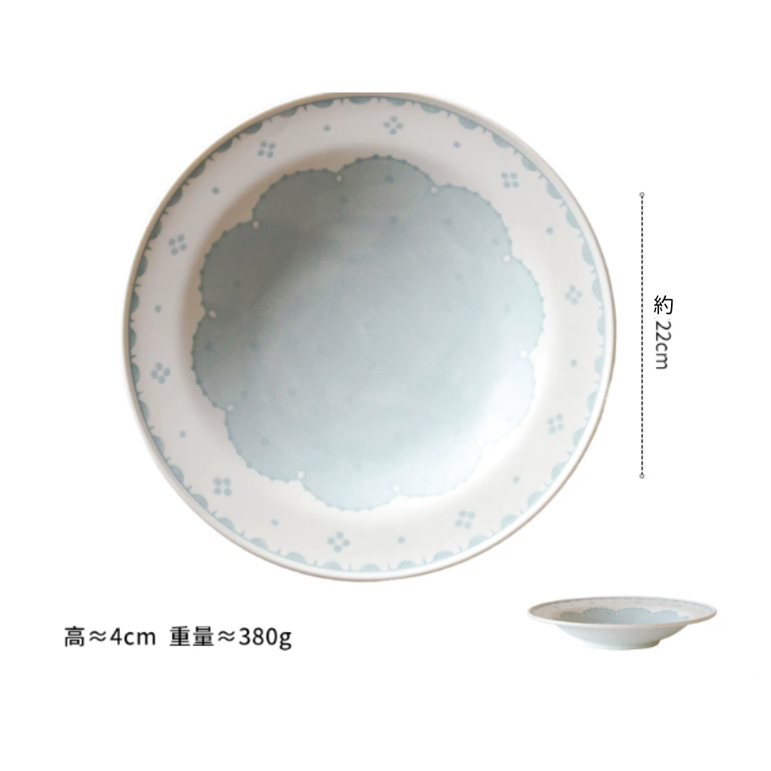 【預購】日本製 井田系列 美濃燒手繪風植物ヤマ吾陶器 (Yamago) 草本花葉陶瓷餐具組