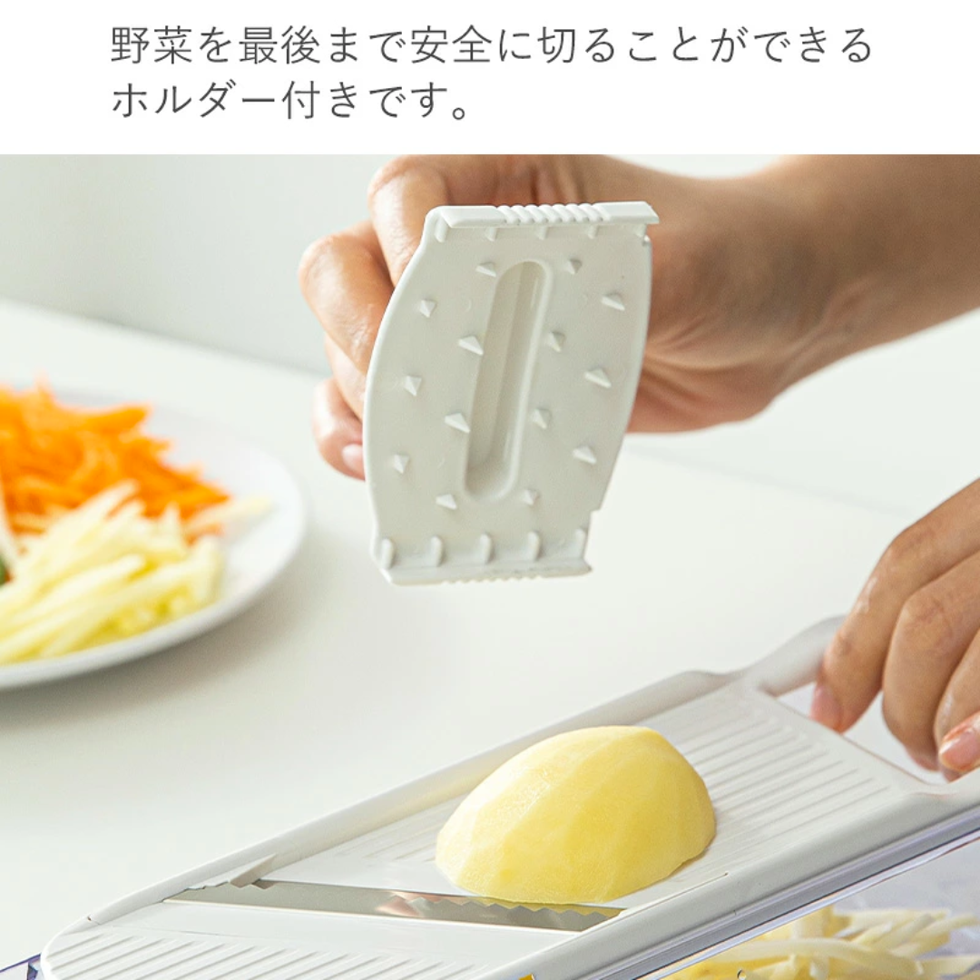 【預購】日本製 Shimomura下村工業 野菜工房 多功能刨絲切片器 4合1套裝