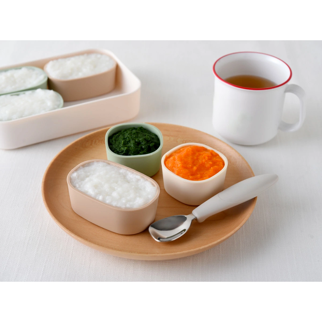 【預購】日本進口 Arnest 圓角矽膠小分裝杯保存盒（標準型 / 橢圓型）｜備餐副食品必備