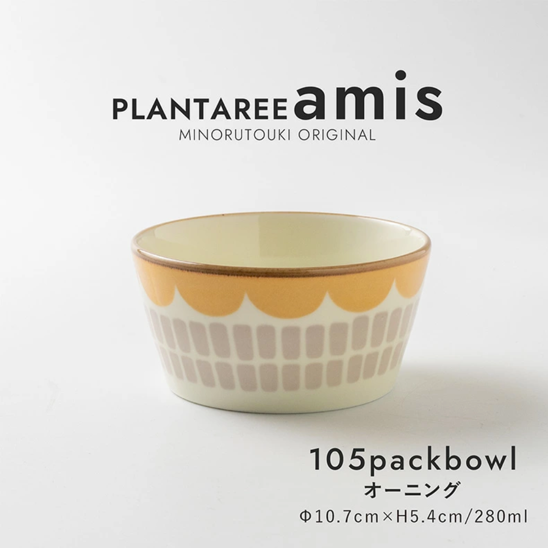 【預購】日本製 Minorutouki amis系列 復古暖黃溫柔感陶瓷餐碟碗杯