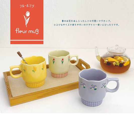 【預購】日本 DECOLE Bloomy Mug 花綻立體花卉馬克杯 (300ml)