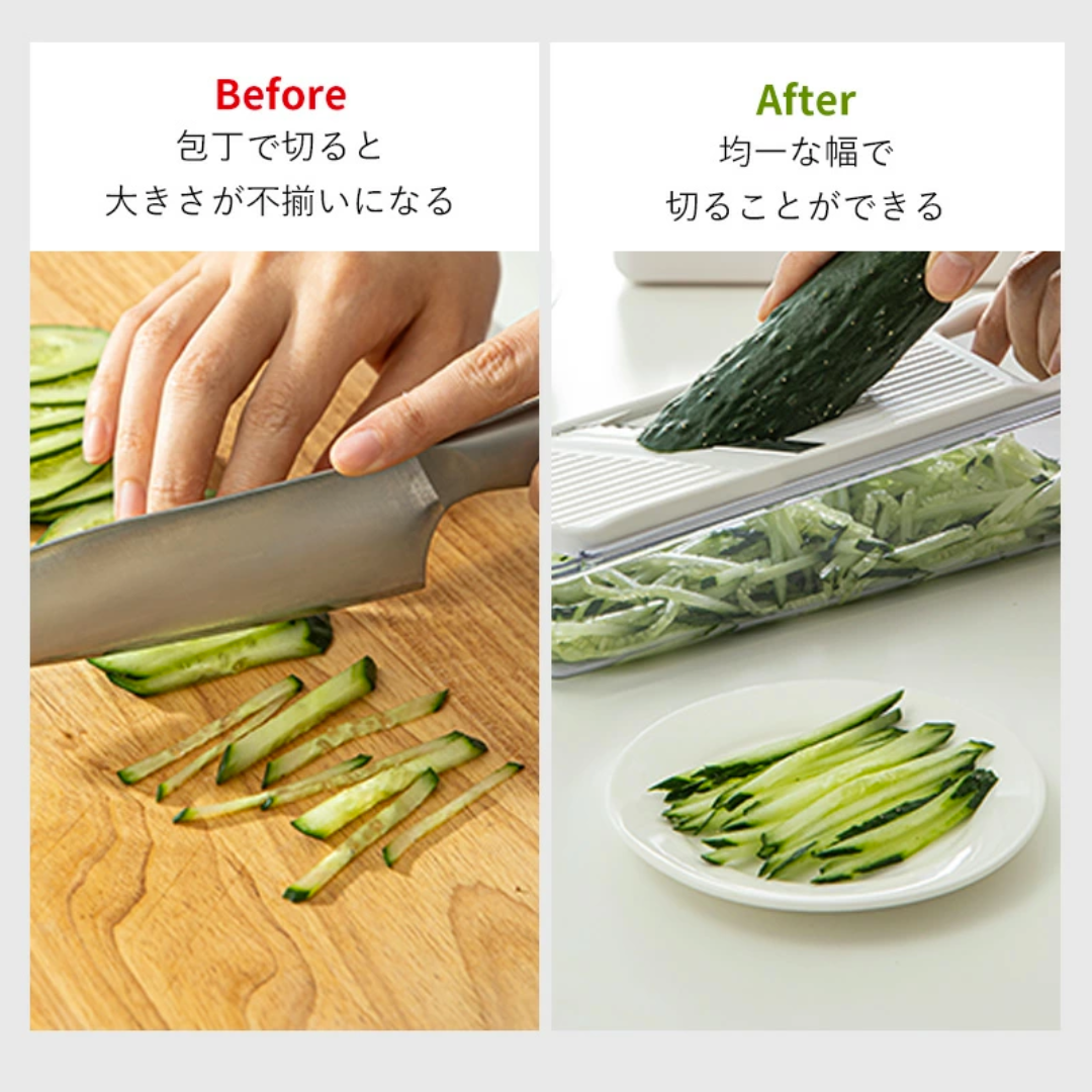 【預購】日本製 Shimomura下村工業 野菜工房 多功能刨絲切片器 4合1套裝