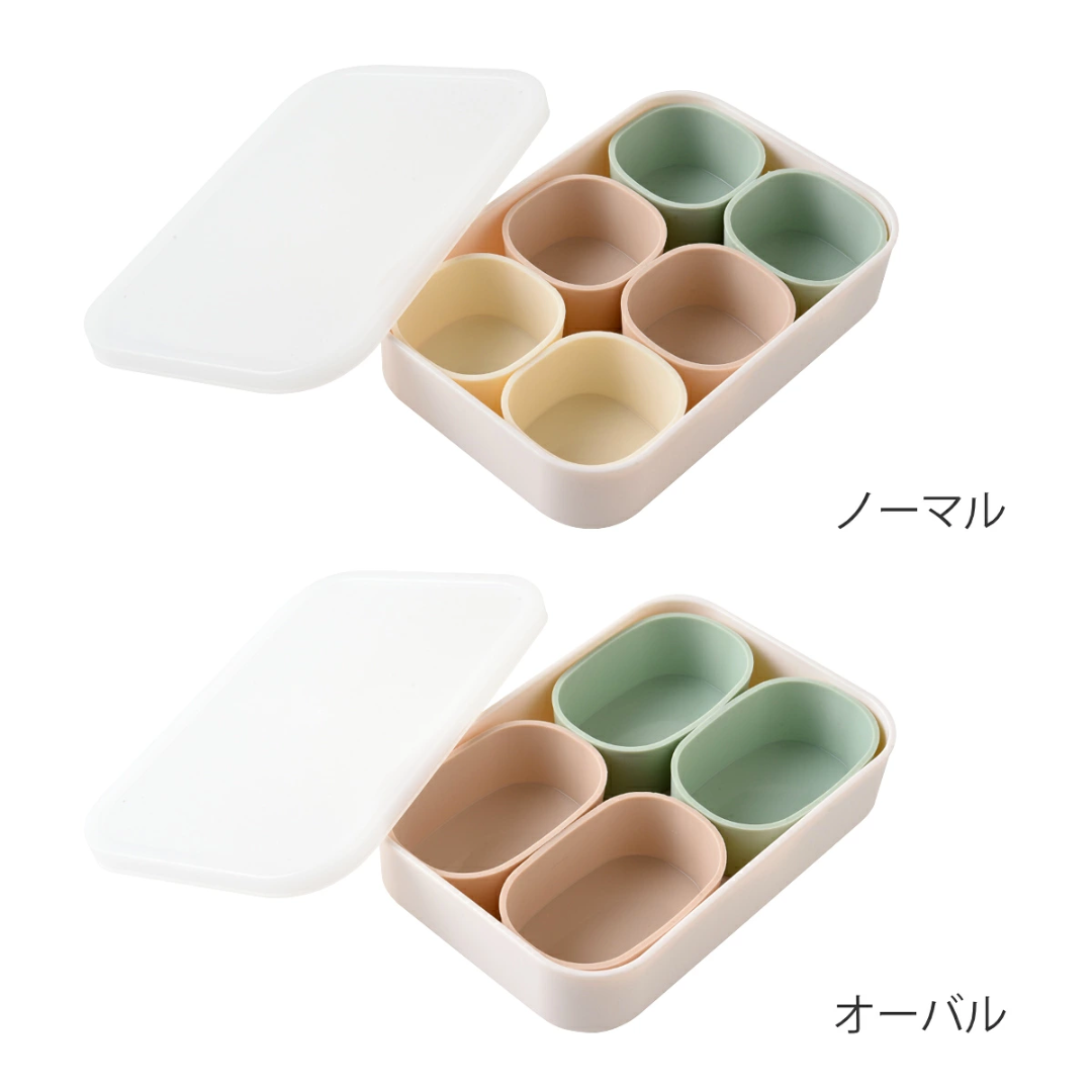 【預購】日本進口 Arnest 圓角矽膠小分裝杯保存盒（標準型 / 橢圓型）｜備餐副食品必備