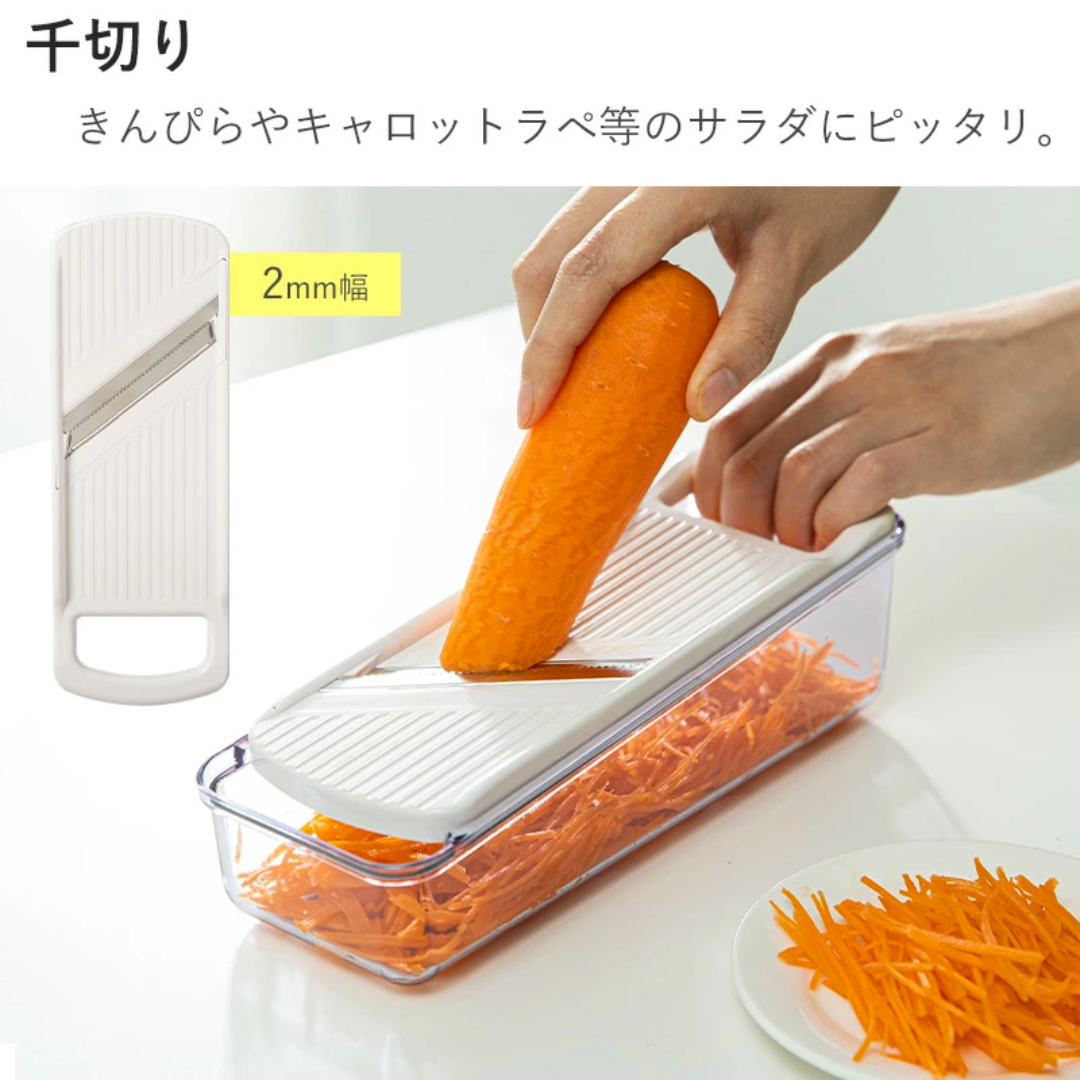 【預購】日本製 Shimomura下村工業 野菜工房 多功能刨絲切片器 4合1套裝