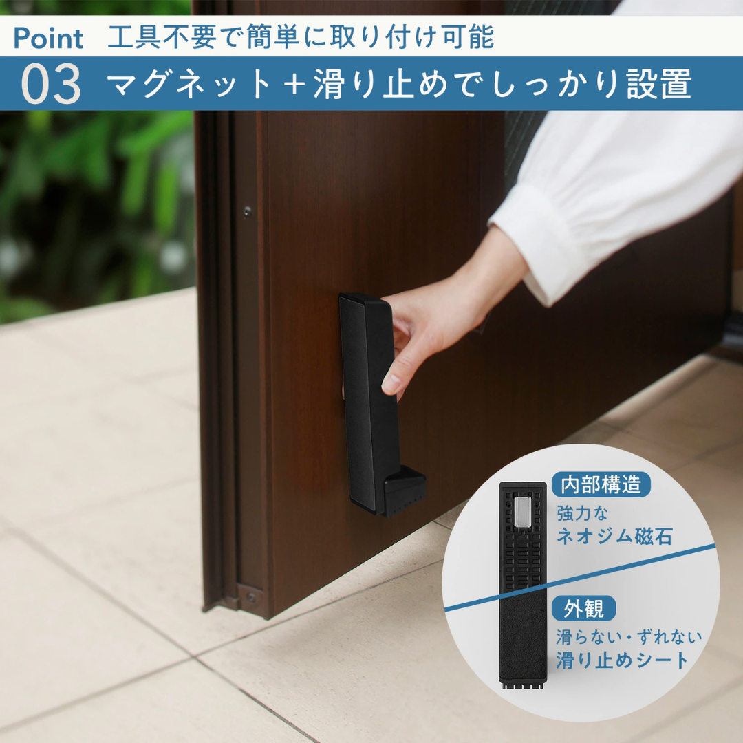 【預購】日本製 Marna 一踩即固定 站立式解鎖 免彎腰強力磁吸門擋