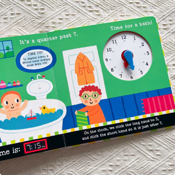 【預購】英文原版 幼兒早期教育英文 click! clack! clock! 時鐘認知互動圖書