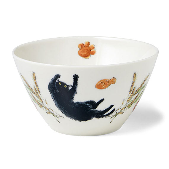 【預購】日本製 FELISSIMO 貓部 Haramichiyo老師繪畫 貓咪早餐深碗/餐碟