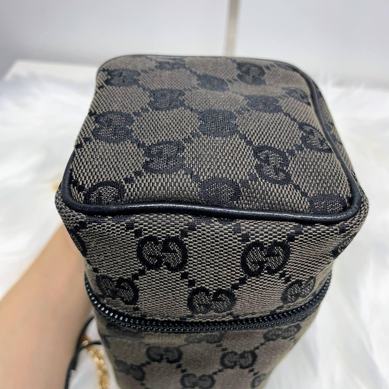 【 In - Stock 】Gucci GG 黑色帆布抽繩迷你包 - Cnjpkitchen ❤️ 🇯🇵日本廚具 家居生活雜貨店