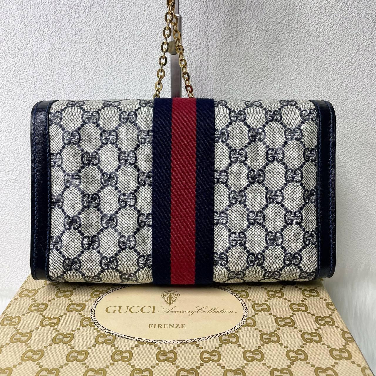 【 In - Stock 】Old Gucci 中古 Sherry Line 手拿包 / 斜揹包 - Cnjpkitchen ❤️ 🇯🇵日本廚具 家居生活雜貨店