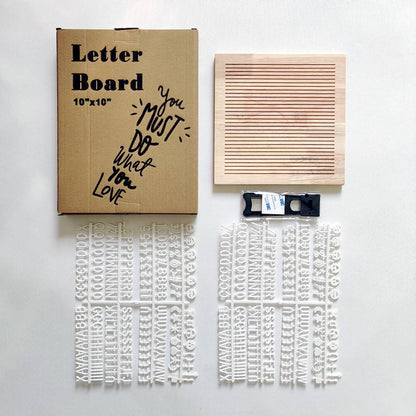 【現貨】無印風 DIY純橡木字母板  (含支架及330個字母)