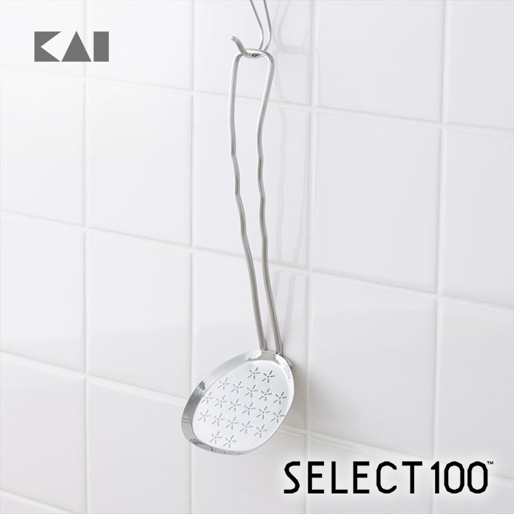 【預購】日本製 KAI貝印 SELECT100 不銹鋼櫻花撇泡沫火鍋湯勺