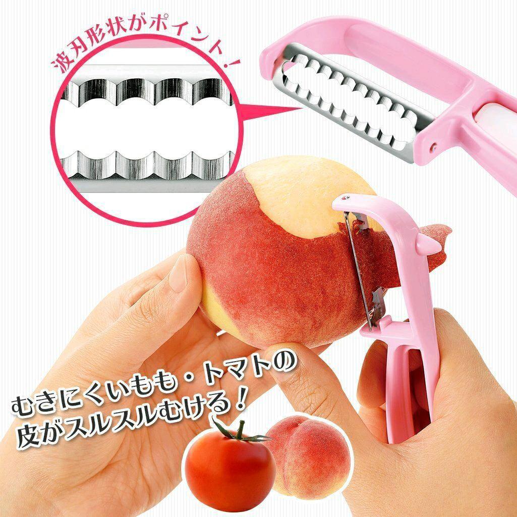 【加購價 - 現貨】🇯🇵日本製 下村工業 粉紅薄皮水果刨刀 削皮刀