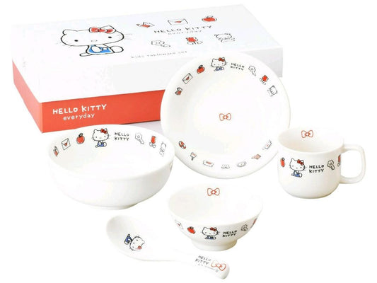 【預購】🇯🇵日本製 Hello Kitty 兒童餐具套裝⠀