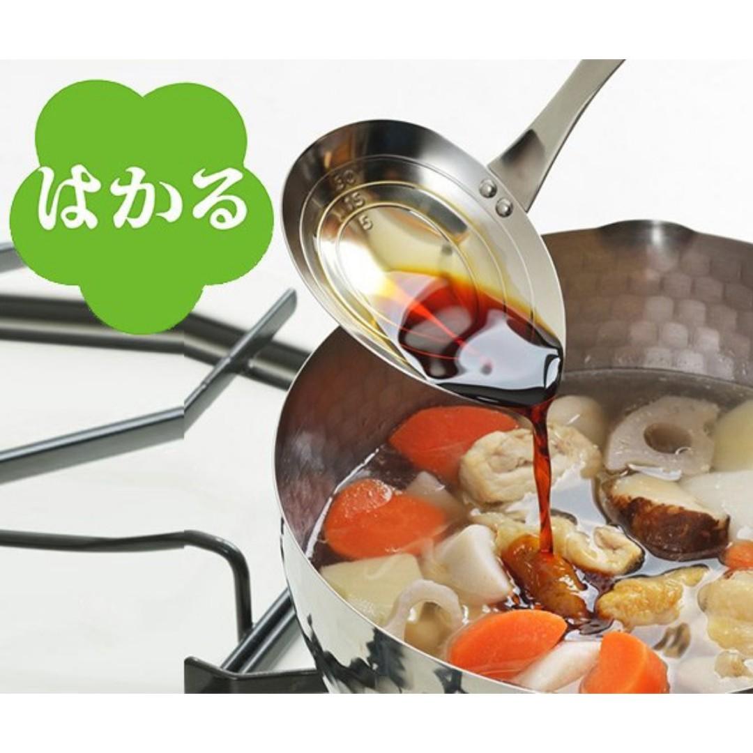 【預購】 🇯🇵日本製 YOSHIKAWA 有刻度不銹鋼湯匙