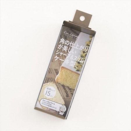 【預購】日本製 ᴋᴀɪᴊɪʀᴜꜱʜɪ 貝印 長條型直角不銹鋼蛋糕模 (15ᴄᴍ)
