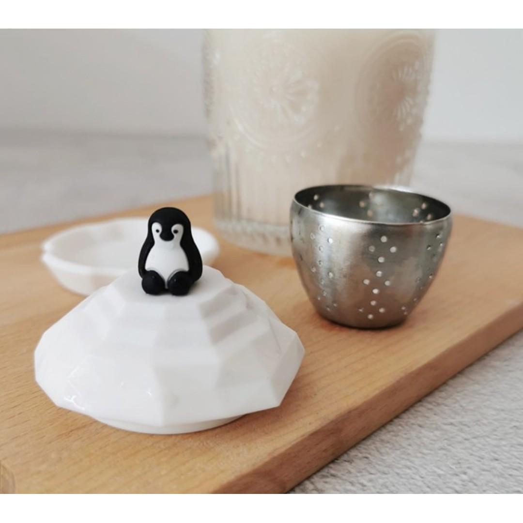 【預購】韓國進口 可愛漂浮企鵝不銹鋼濾茶隔 - Cnjpkitchen ❤️ 🇯🇵日本廚具 家居生活雜貨店