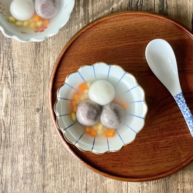 【預購】梨花紅櫻 釉下彩陶瓷輕食碗 (2入) - Cnjpkitchen ❤️ 🇯🇵日本廚具 家居生活雜貨店