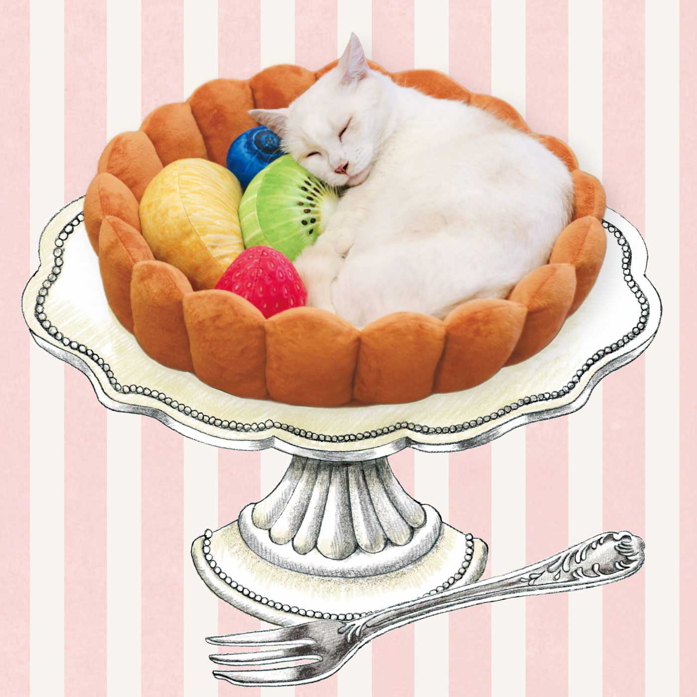 【預購】日本進口 Felissimo 貓部寵物水果塔床 - Cnjpkitchen ❤️ 🇯🇵日本廚具 家居生活雜貨店