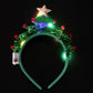 【預購】聖誕樹造型頭飾 帶燈頭箍
