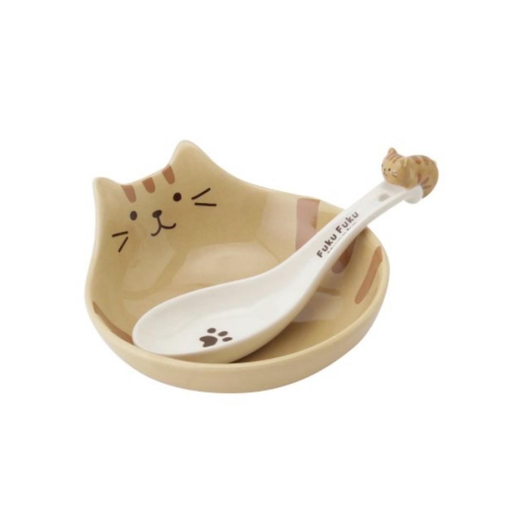 【預購】 日本進口 Fukufukunyanko 立體貓貓造型湯匙 (2入)