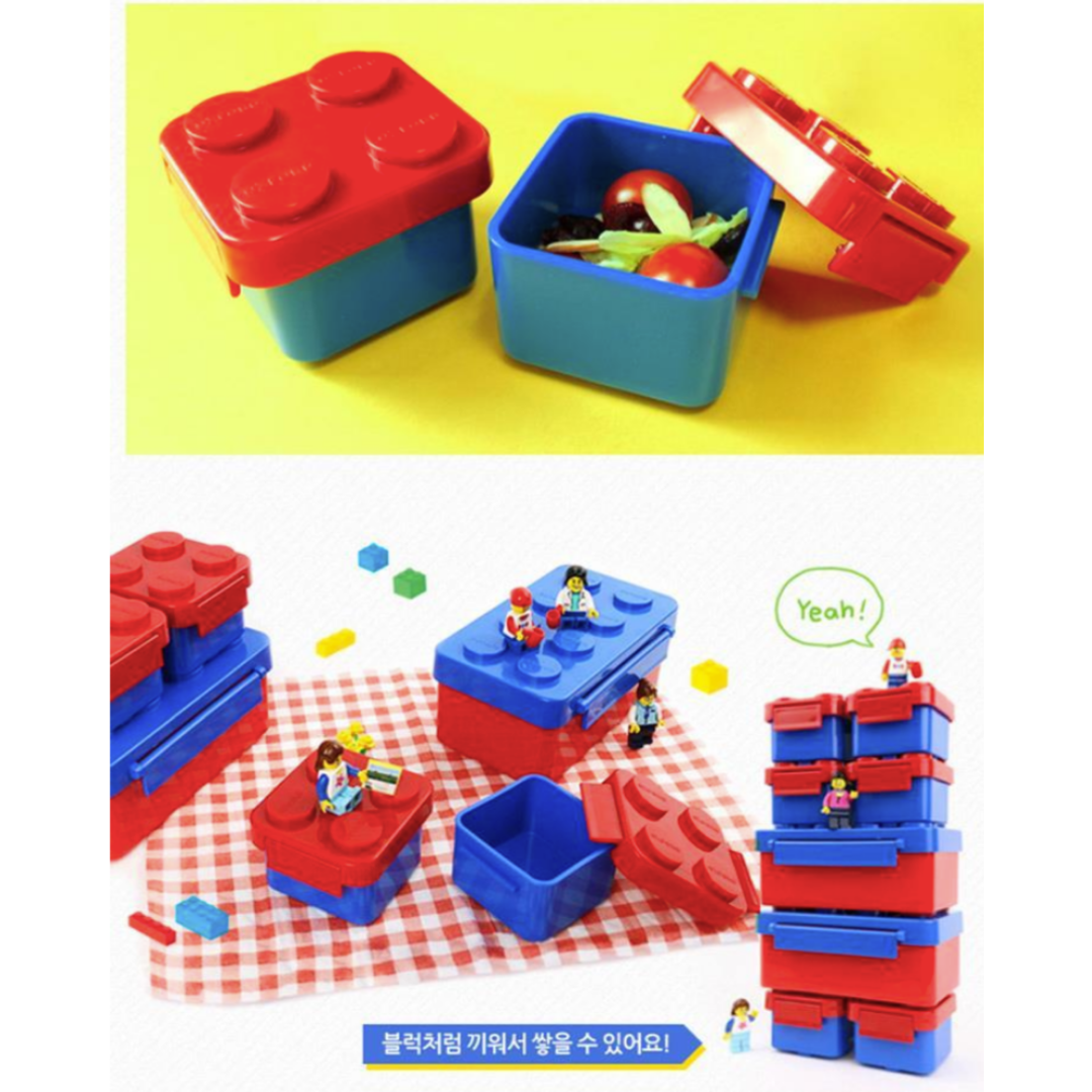 【現貨】韓國 Oxford LEGO Block Lunch Box Set 食物盒（3件套）