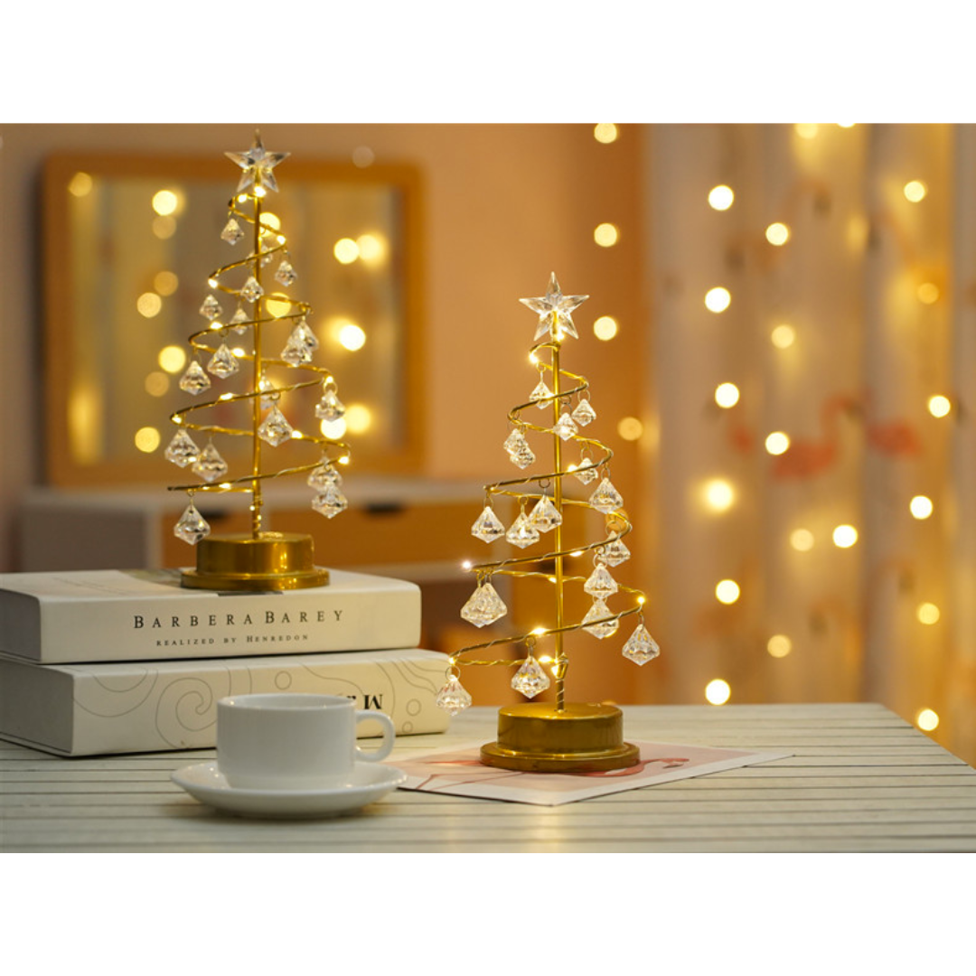 【預購】聖誕節 LED水晶鑽石聖誕樹燈