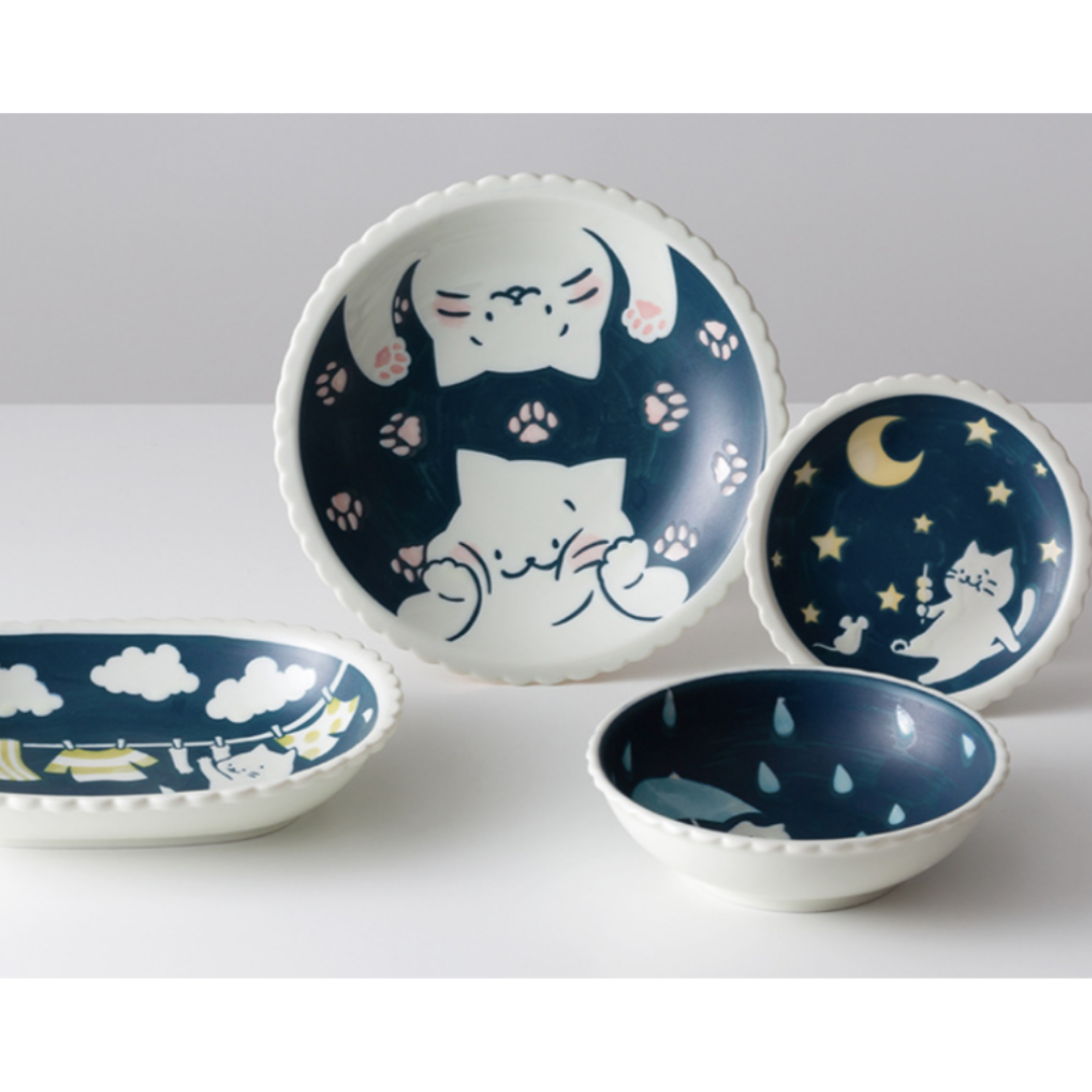 【預購】日本製 AITO CAT on SUNDAY 美濃燒陶瓷碗碟