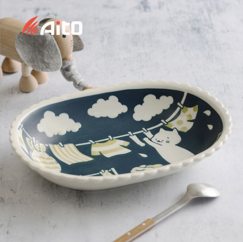 【預購】日本製 AITO CAT on SUNDAY 美濃燒陶瓷碗碟