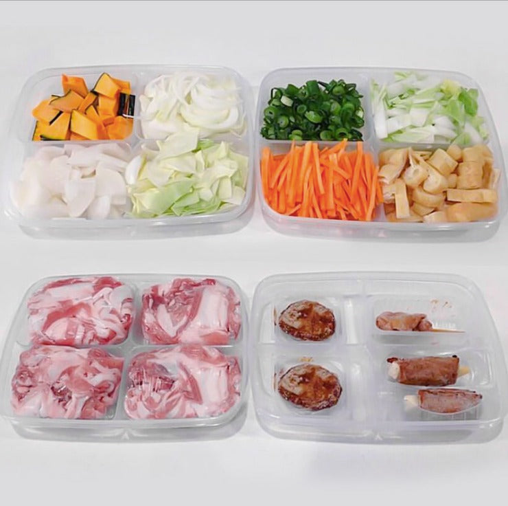 【預購】日本製 NAKAYA 寶寶輔食備菜分格保鮮盒 (2入) - Cnjpkitchen ❤️ 🇯🇵日本廚具 家居生活雜貨店