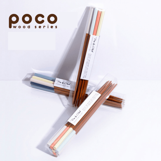 【現貨】日本製 poco 馬卡龍色 天然竹筷子 (5入) - Cnjpkitchen ❤️ 🇯🇵日本廚具 家居生活雜貨店