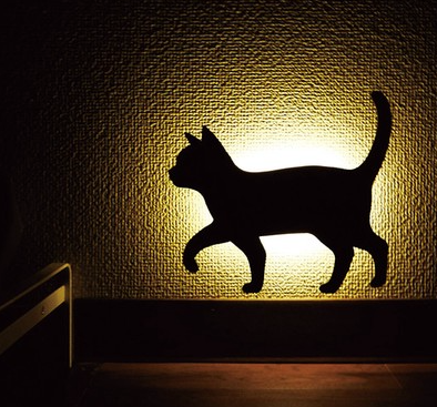 【預購】 🇯🇵日本製 Cat Wall Light Led 牆燈 地燈 補光燈 感應燈 - Cnjpkitchen ❤️ 🇯🇵日本廚具 家居生活雜貨店