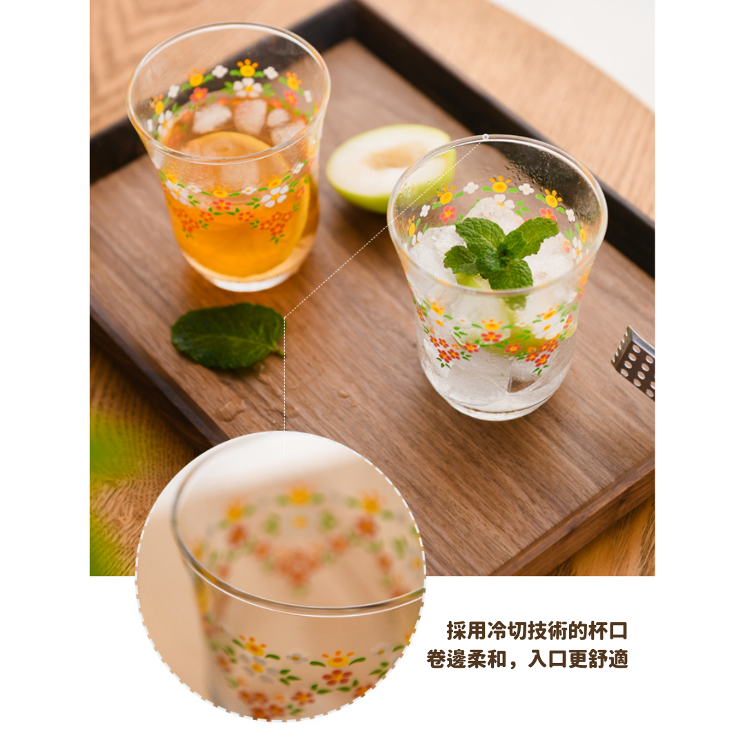 【預購】日本製 煙花透明玻璃水杯 (2入)