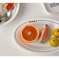 【預購】簡約法式藍邊吐司陶瓷餐碟