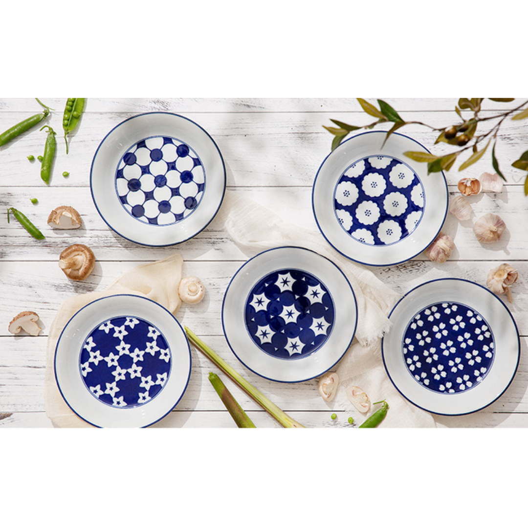 【預購】日本製 Aito 美濃燒陶瓷花紋餐盤 (2入) - Cnjpkitchen ❤️ 🇯🇵日本廚具 家居生活雜貨店