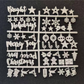 【預購】北歐風 DIY毛氈字母板 (含支架及460個字母)