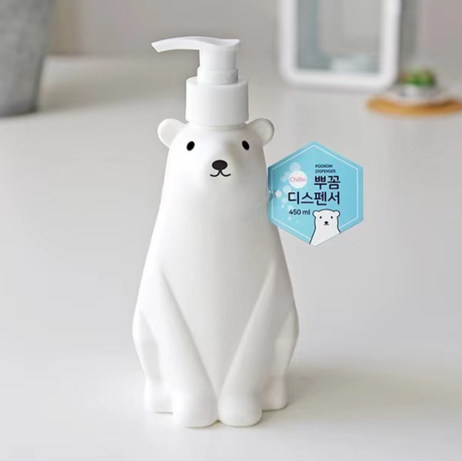 【現貨】韓國 北極熊洗手液 沐浴洗髮分裝瓶(450ml) - Cnjpkitchen ❤️ 🇯🇵日本廚具 家居生活雜貨店