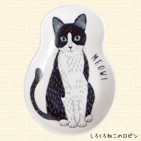 【預購】日本進口 MEOW!MEOW! 迷你貓貓陶瓷醬油碟 - Cnjpkitchen ❤️ 🇯🇵日本廚具 家居生活雜貨店