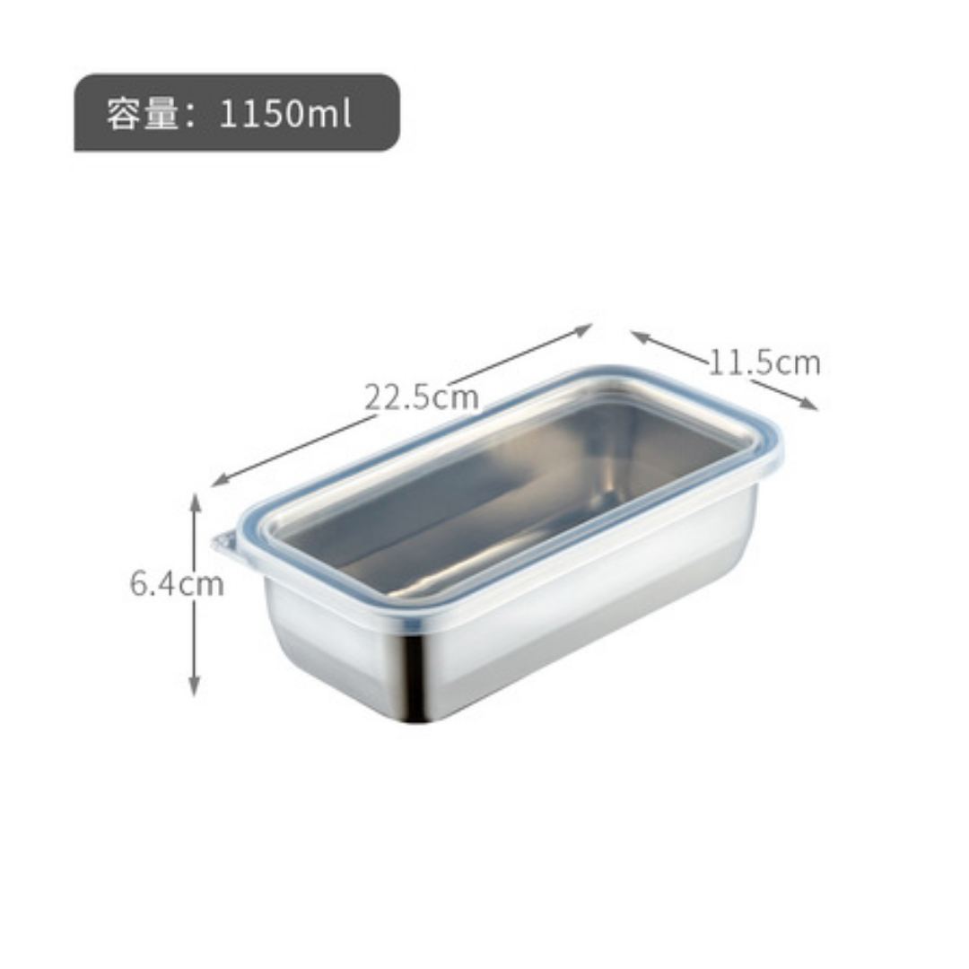 【預購】日本製 不銹鋼冰箱保鮮收納盒
