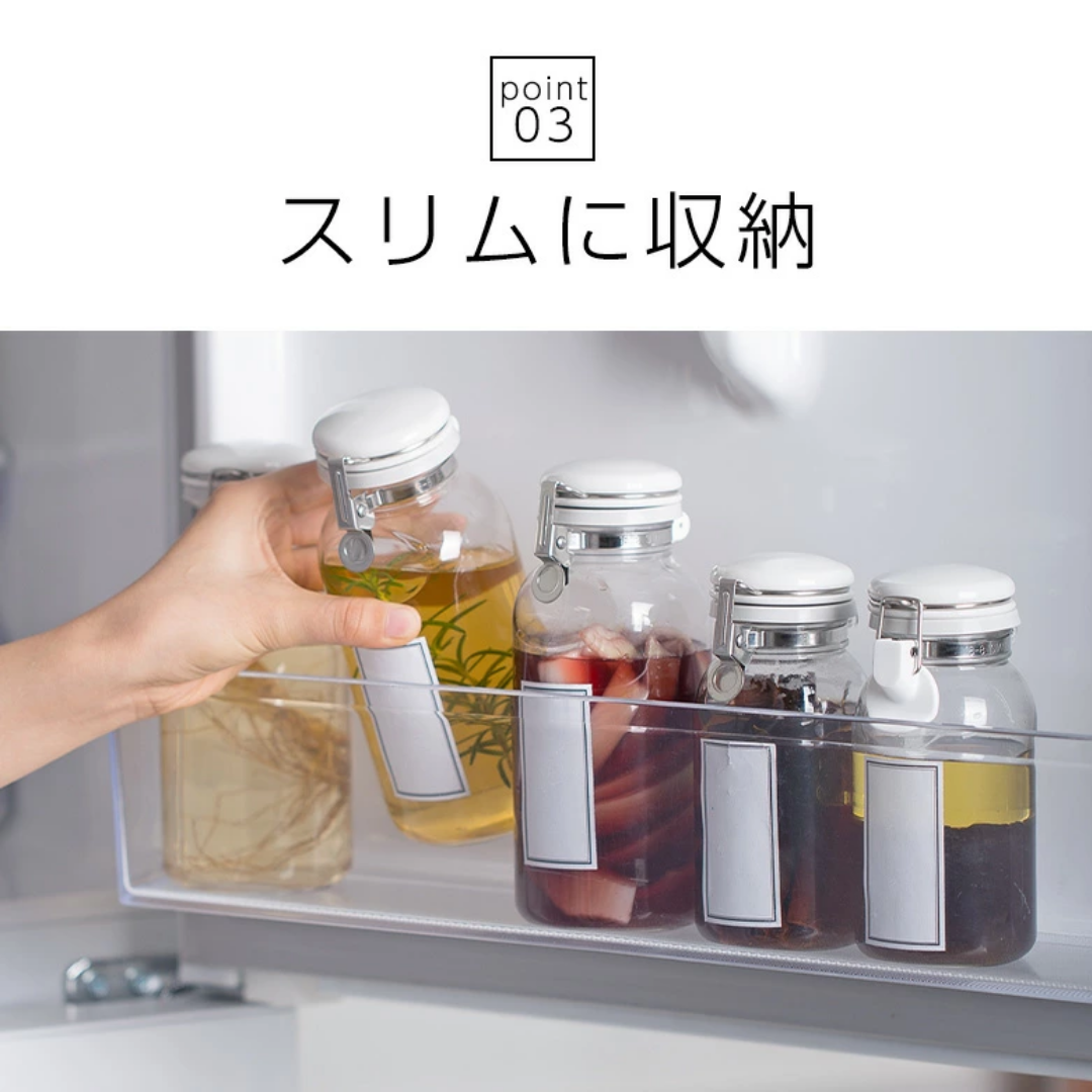 【預購】日本製 Cellamate 單手開蓋調味密封玻璃瓶 (300ML) - Cnjpkitchen ❤️ 🇯🇵日本廚具 家居生活雜貨店