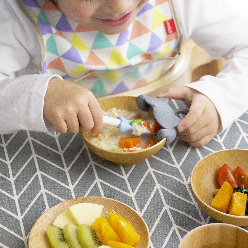 【預購】Marna 兒童輔食 防溢組合矽膠軟餐具