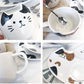 【預購】貓貓造型 陶瓷馬克杯帶碟套裝 (3入)