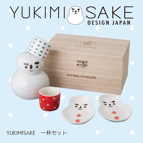 【預購】日本製 YUKIMI SAKE 雪人造型清酒連木盒套裝 - Cnjpkitchen ❤️ 🇯🇵日本廚具 家居生活雜貨店