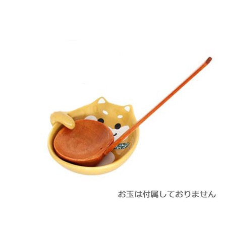 【現貨】日本進口 TANAKA HASHITEN  湯勺可站立 柴犬陶瓷碟