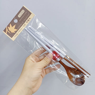 【預購】韓國製 LLARISSA 馬卡龍色 天然實木匙勺筷子套裝